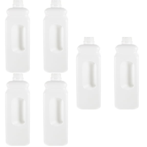unbranded 6 pcs Reusable Storage Jug Leak-proof Water Jug Plastic Gallon Jug with Caps