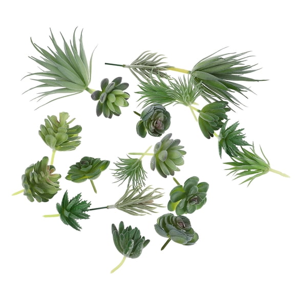 unbranded 60 Pcs Artificial Succulent Plants Micro Landscape Decorations (Random Style)