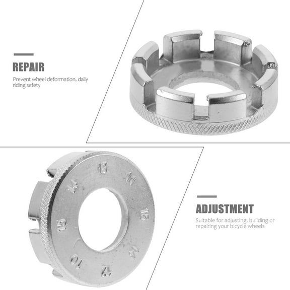 Luxshiny Bike Spanner Practical Families Wheel Repair 6Pcs 1.6x1.6in