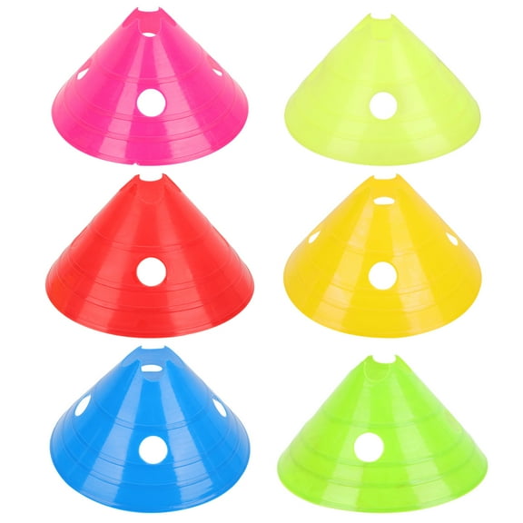 unbranded 6Pcs Practical Durable Agility Disks Creative Football Hurdles for Children