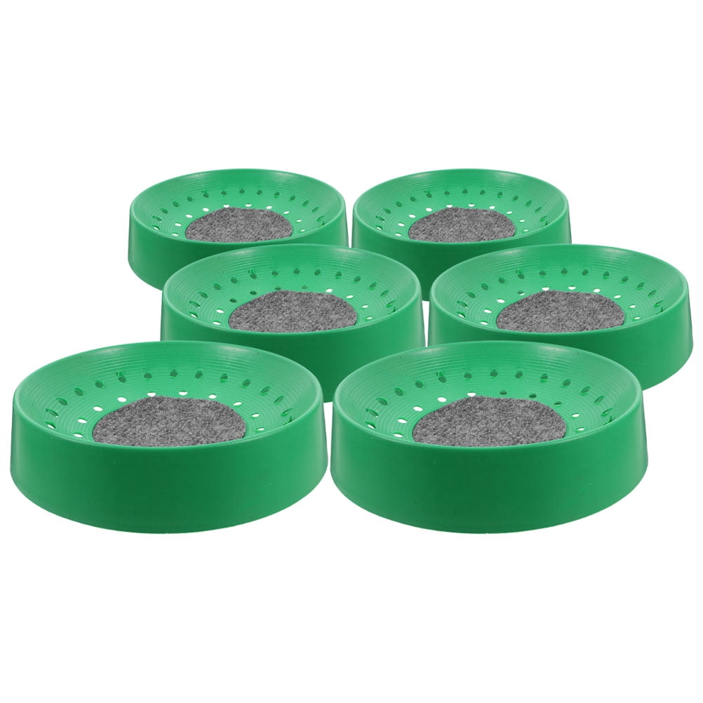 TEHAUX Plastic Bird Nest With Pads - 2 Nests & 4 Pads Set For Pigeons, Quails, Small Birds - Outdoor Garden Decoration