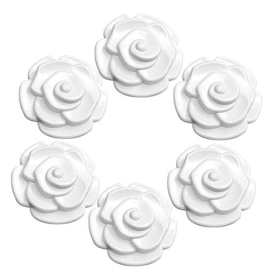 unbranded 6pcs Cabinet Handle Rose Shape Drawer Pull Replacement Furniture Pull Furniture Handle