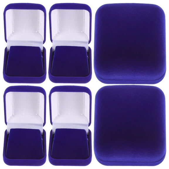 unbranded 6pcs Coin Display Case Square Badge Display Box Medal Presentation Box Lapel Pin Organizer for Collectors Badge Display Accessories