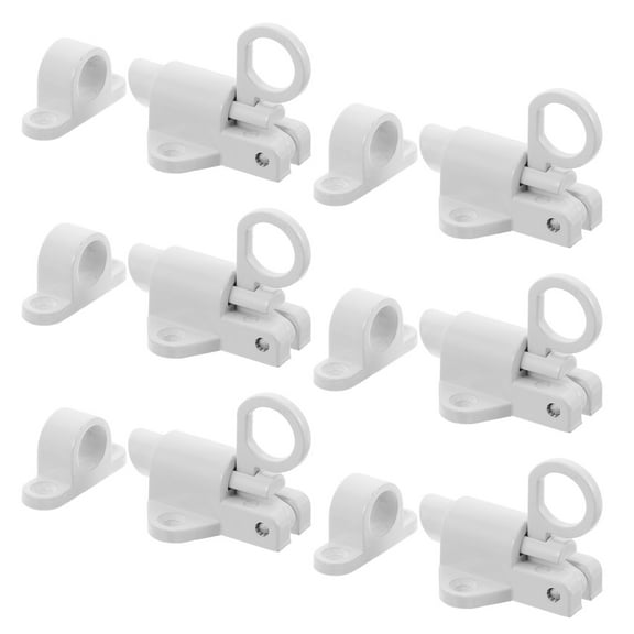 unbranded 6pcs Heavy Duty Aluminum Alloy Automatic Spring Latch Self-Closing Door And Window Lock Sliding Window Security Latch Bolt Door Security Spring Bolt For Home And Fences Safety