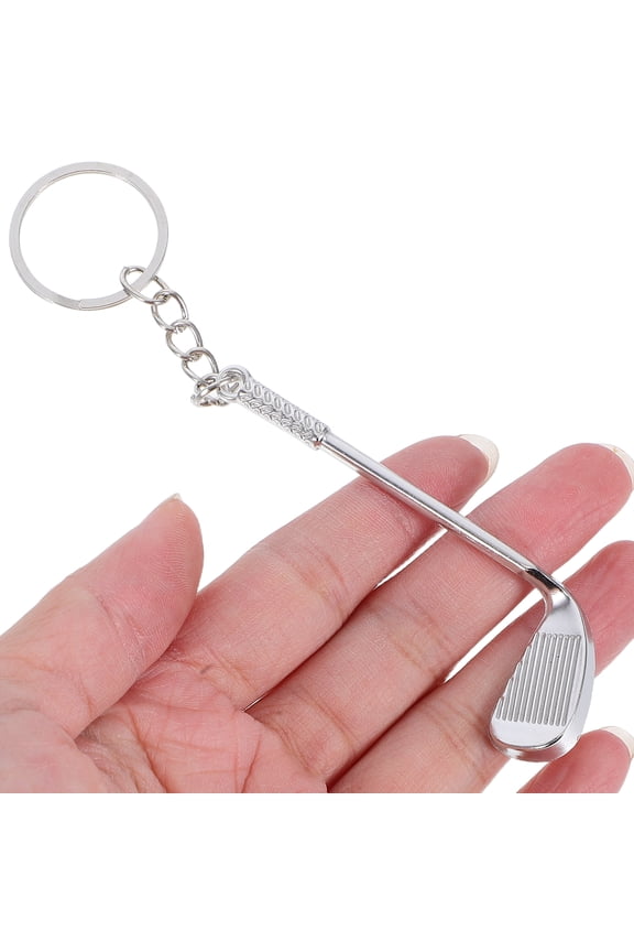 6pcs Men Keyring Miniature Golf Keychain Set, Realistic Design, Creative Fashion Accessories, Party Favor, 310.2in