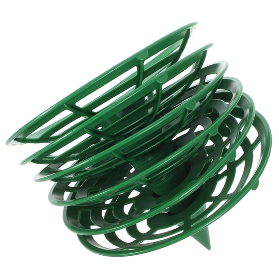 SHOWERORO 6-Pack Plastic Plant Growing Frame Racks for Garden, 7.86 x 6.37 x 2.16 Inches, Support for Plants
