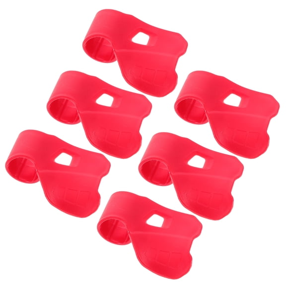 OUNONA 6pcs Motorcycle Cruise Control Throttle Assist Kit Universal Electric Motor Bike Oil Control Red