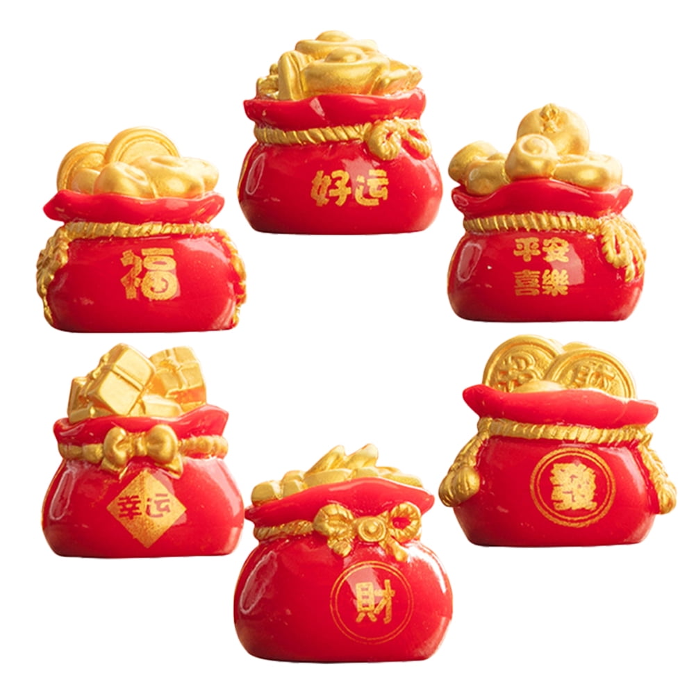 6pcs Golden Feng Shui Brass coins for Money Luck Enhance 24