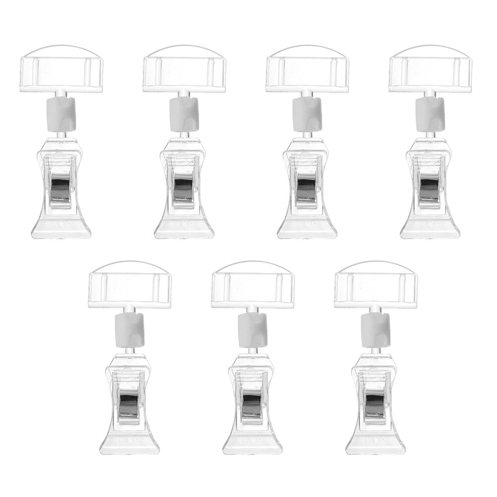 WHAMVOX 7Pcs Labels Clips for Business Owners 360 Degree Rotatable ...