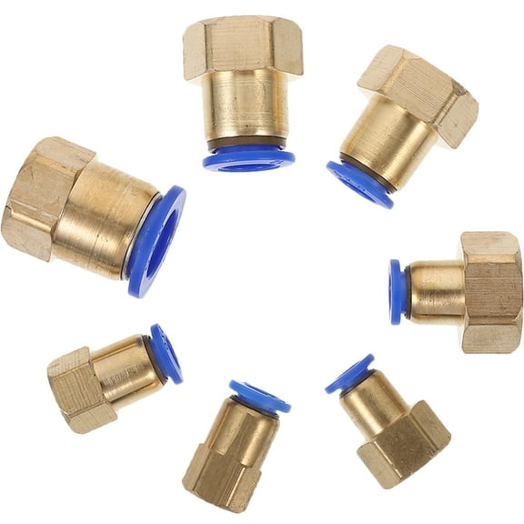 unbranded 7 Pcs Fitting Plug Pneumatic Quick Connector Threaded Straight 16pcs