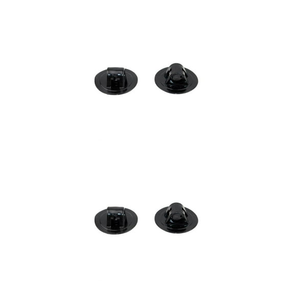 unbranded 8 Pcs 7.5cm Kayak Replacement Pad Patch for Inflatable Boat Dinghy Canoe Accessories (Black)