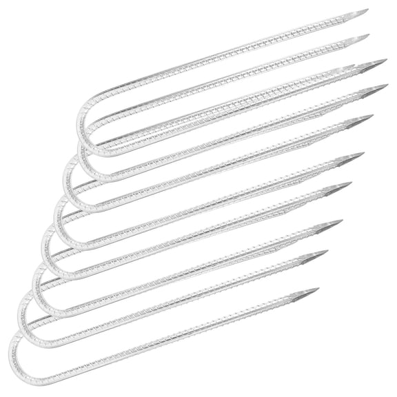 unbranded 8 Pcs Air Gardening Nails Grass Anchoring Stakes Swing Stakes 31.00X6.50X0.50CM