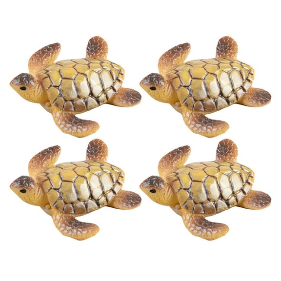 8 Pcs Decorative Turtle Model Fish Tank Layout Ornament Landscape Adornment Craft