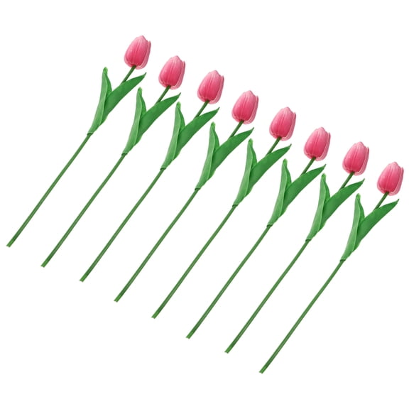 unbranded 8Pcs Exquisite Fake Tulip Flowers Faux Flower Simulated Tulip Props