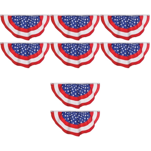 unbranded 8 Pcs Garden Flags Independence Day Decorative Flag Party Bunting Decoration