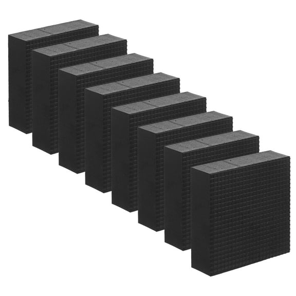 unbranded  8 Pcs Invisible Flower Pot Feet Risers Tall Plant Stand Large Terracotta Pots Black