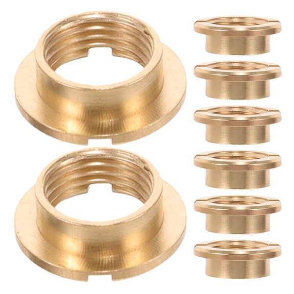 FONDOTIN Quartz Mechanism Movement Nuts Golden Metal Secure Connection 8Pcs