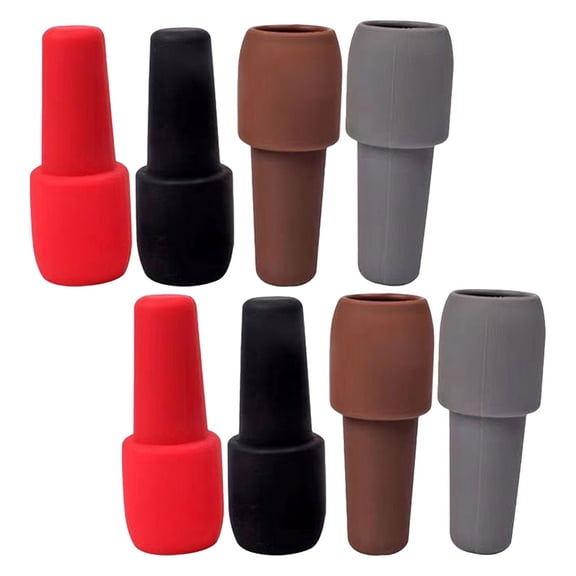 FONDOTIN Assorted Color Silicone Wine Sealer Stoppers for Kitchen 8Pcs
