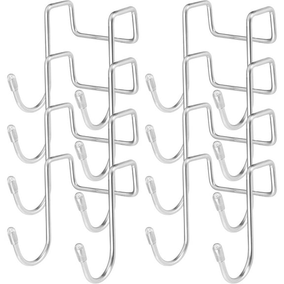 unbranded 8 Pcs over The Cabinet Towel Hook up Hangers Coat Hooks