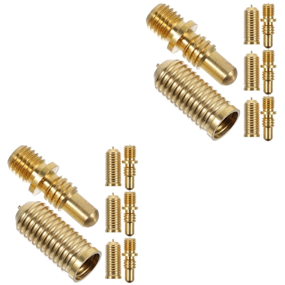 unbranded 8 Sets Pool Cue Repairing Accessory Copper Screws Kit Billiard Cue Connecting Joint Screws Parts