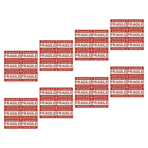 unbranded  8 Sheets Moving Boxes Medium and Large Fragile Labels