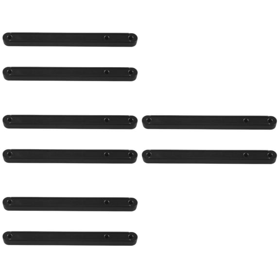 YSNOOWE Side Mount Drawer Slides Black Plastic Easy Installation Quiet Motion 8Pcs