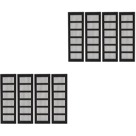 unbranded 8 pcs Furniture Air Vent Grille Aluminum Alloy Louvered Ventilation Exhaust Vent