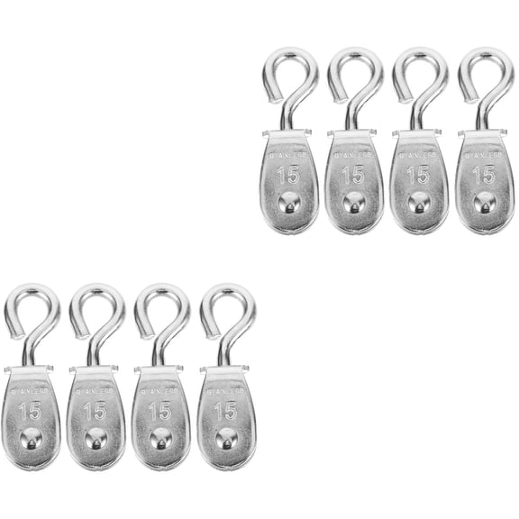 unbranded 8 pcs  Hoisting Pulleys Steel Wire Pulley Cable Pulley Cable Pulley Roller Smooth Detachable Pulley