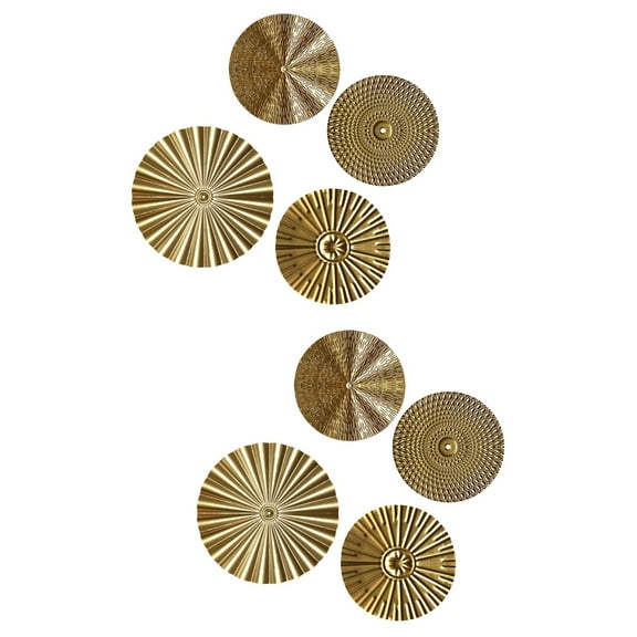 unbranded 8 pcs  Metal Sunburst Wall Art Modern Accent Sunburst Wall Decoration Sculpture