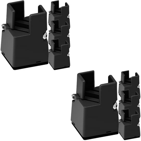 unbranded 8 pcs Platform Bed Riser Bed Raising Block 22-42mm Adjustable Bed Riser Block