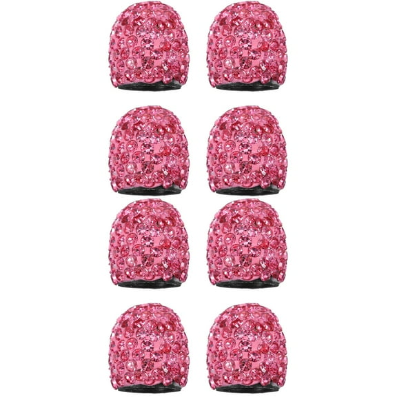 8 Pcs Rhinestone Car Tire Valve Caps Sparkling Decorative Wheel Valve Stem Caps