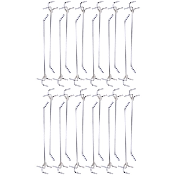 unbranded 80 Pcs Shelf Hook Supermarket Shelves Three Foot Hook Hole Board Hook Three Fork Triangular Hole Board Hook