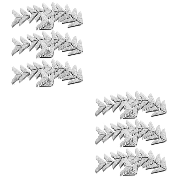 unbranded 80 pcs Vintage Corner Protectors Metal Album Decorative Covers Folder Corner Protectors