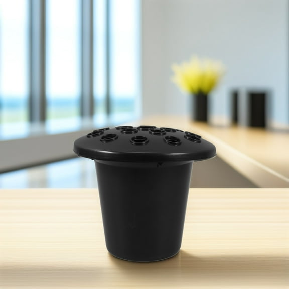 TEHAUX Black Plastic Tombstone Flower Pot Insert, 8 Pieces, Garden Planter Accessories
