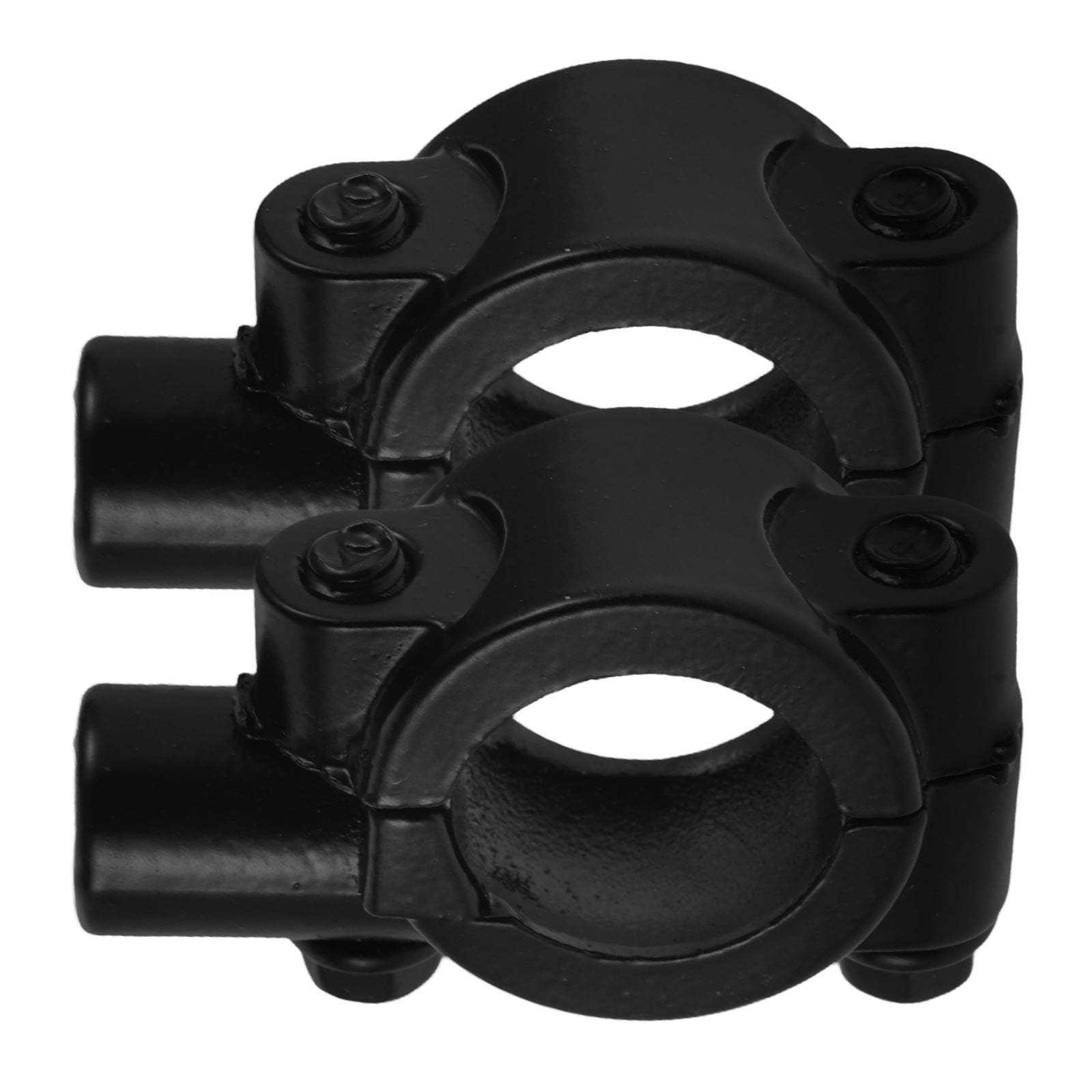 KAKOWELY Handlebar Mirror Mount Clamp for Bicycles Black Iron 2Set
