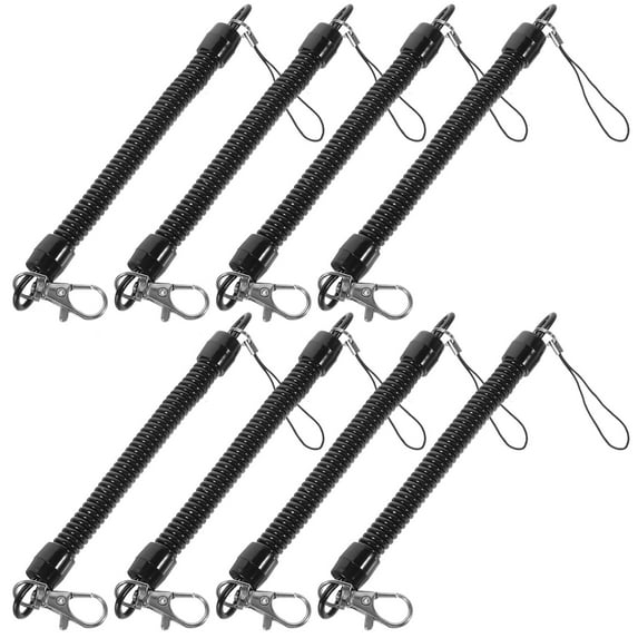 8 Pcs Lanyard Cord -lost Keychain Pendant Buckle (8pcs)