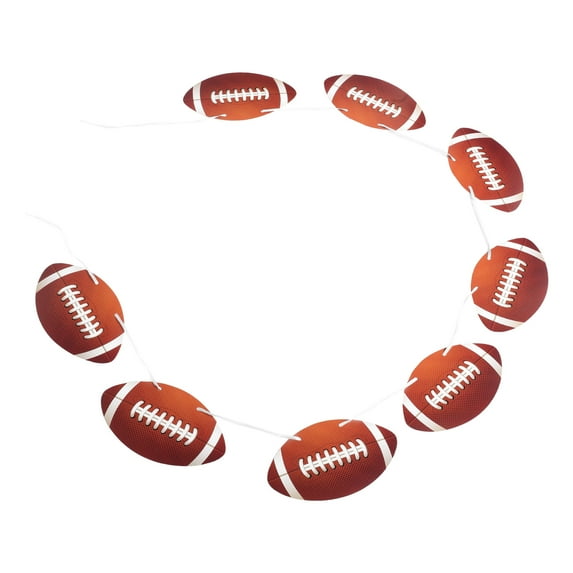 unbranded 8pcs Football Themed Bunting Garland Football Game Day Banner Hanging Banner Decorative Rugby Banner For Rugby Banner Decoration