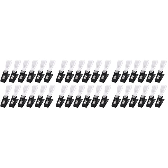 unbranded 90 pcs Anti Wind Flag Clips Lawn Flag Stopper Garden Banner Clamps Windproof Flag Plastic Clips