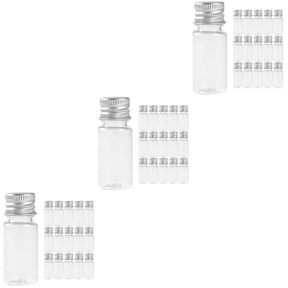 90 pcs Clear Plastic Tubes with Leak-proof Lids Plastic Storage Tubes Candy Storage Tube with Caps