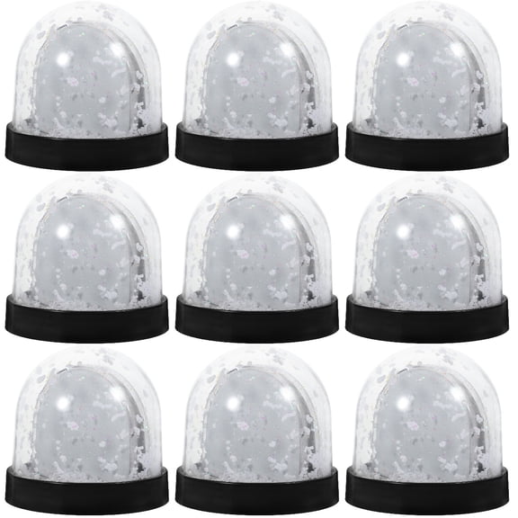 unbranded 9pcs DIY Sublimation Photo Snow Globe Globe Snow Globe for DIY Birthday Gift