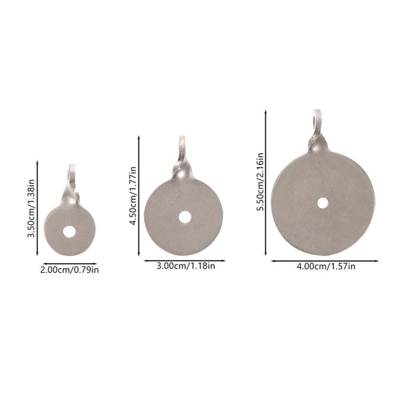 unbranded 9pcs Stainless Steel Splatter Targets For Diy Hanging Practice Durable Shooting Plates For For Competitions