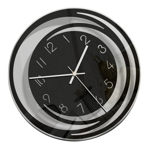 unbranded  Acrylic Hanging Clock Wall for Home Small Table Clocks Ticking Minimalist