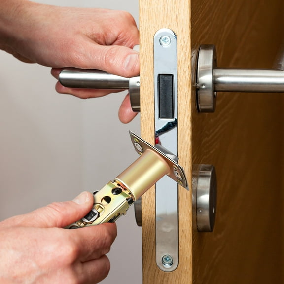 OULII Adjustable Door Latch in Golden Zinc Alloy, Universal Fit for Interior and Front Doors, Security Hardware