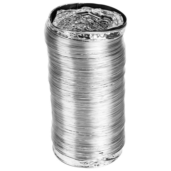 OUNONA Aluminum Foil Flexible Ducting Bendable Thermal Insulation Air Duct for HVAC Systems 1Pcs