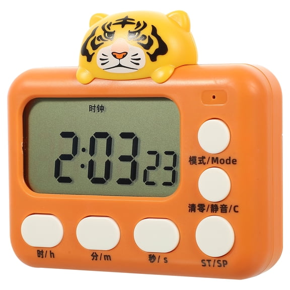 unbranded  Alarm Clock Kitchen Toy Digital Timer for Kids Work Student Orange