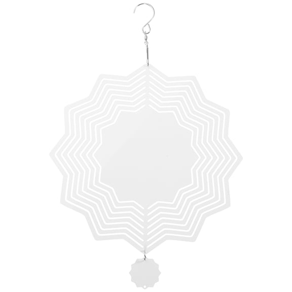 unbranded Aluminum Sublimation Wind Spinner Sublimation Wind Spinner Pendant Hanging Decorative Wind Spinner