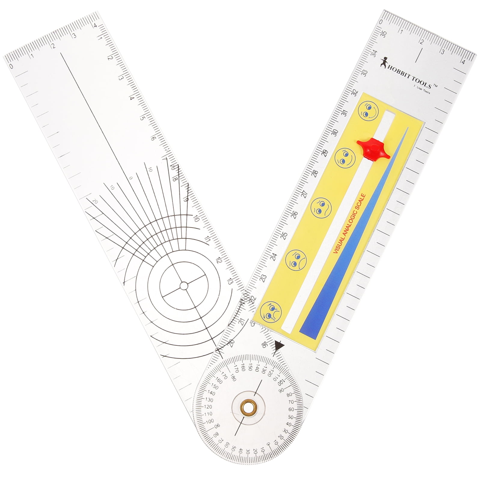unbranded Angle Protractor Saw Ruler Height Measurement Tool Clear ...