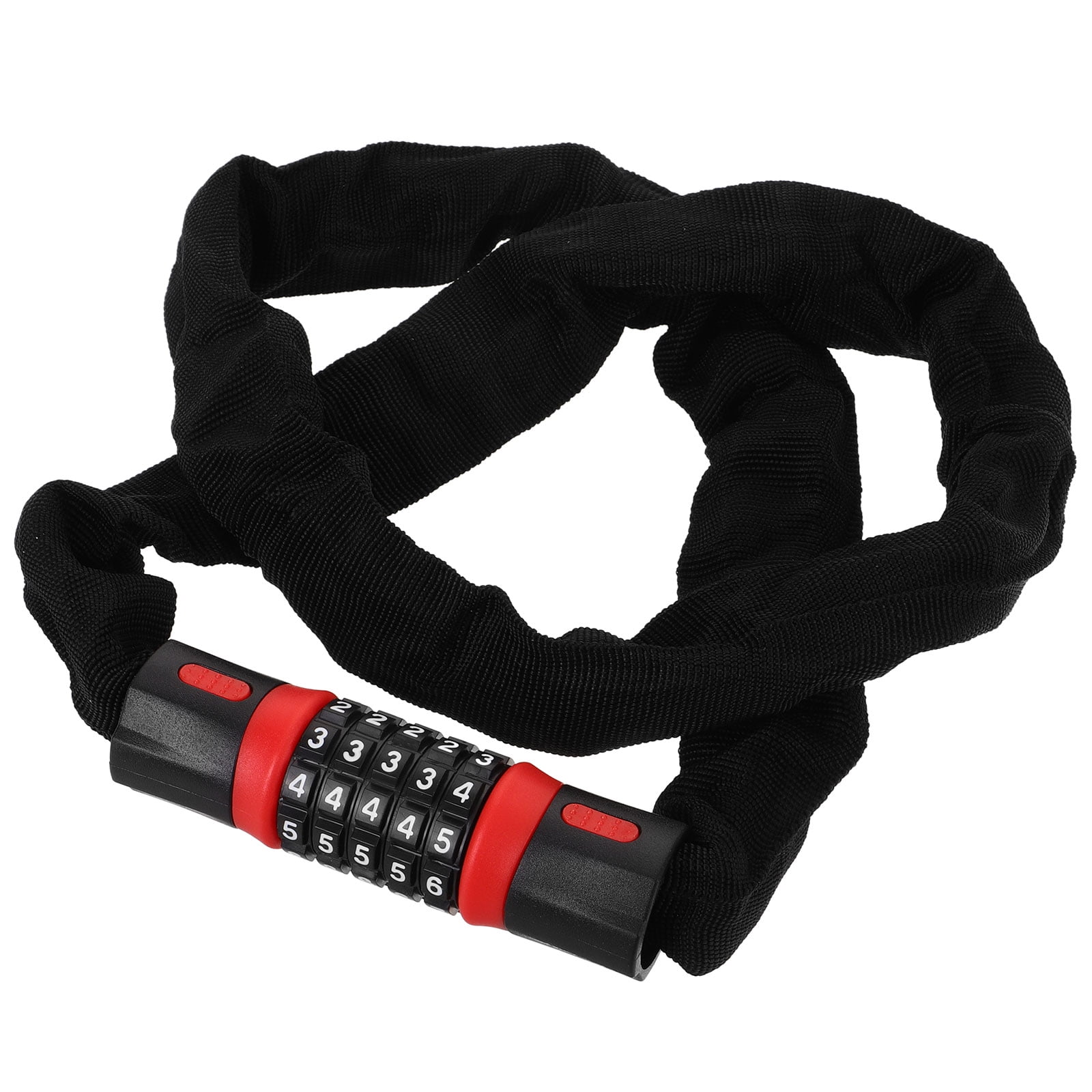 OUNONA Bike Security Chain Lock Carbon Steel Assorted Color 1Pcs