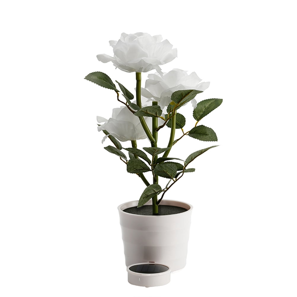 unbranded  Artificial Rose Decorative Plant Garden Light Solar Flower Lights