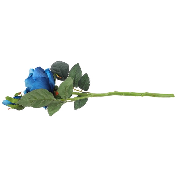 unbranded Simulation Flowers Artificial Rose Simulation Rose Bridesmaid 9.5x7x36.5cm Blue